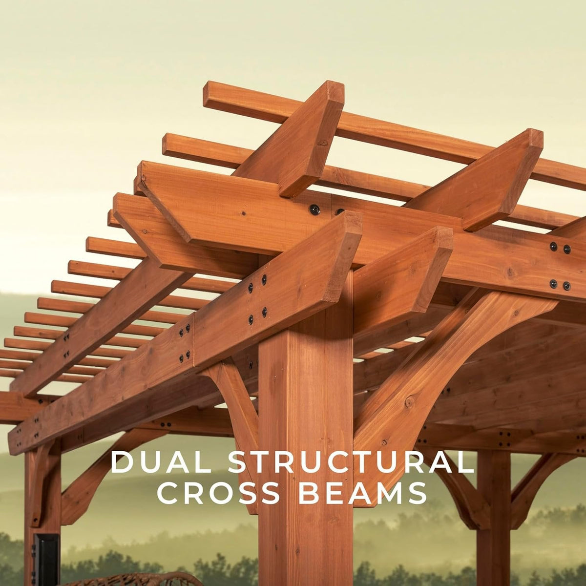 Backyard Discovery Beaumont Freestanding Pergola 2101579COM
