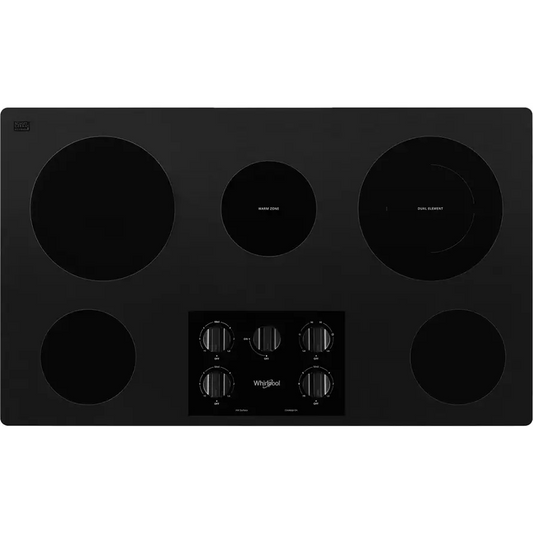 Whirlpool 36-Inch Electric Ceramic Glass Cooktop WCE55US6HB